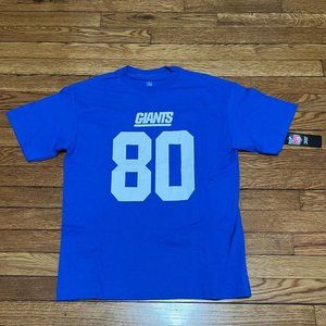 Victor Cruz New York Giants Jersey Shirt Boys Sz Large Blue NFL Team Apparel NWT